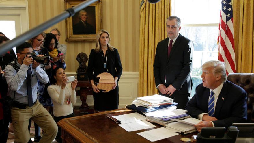 Donald Trump, en el Despacho Oval de la Casa Blanca.