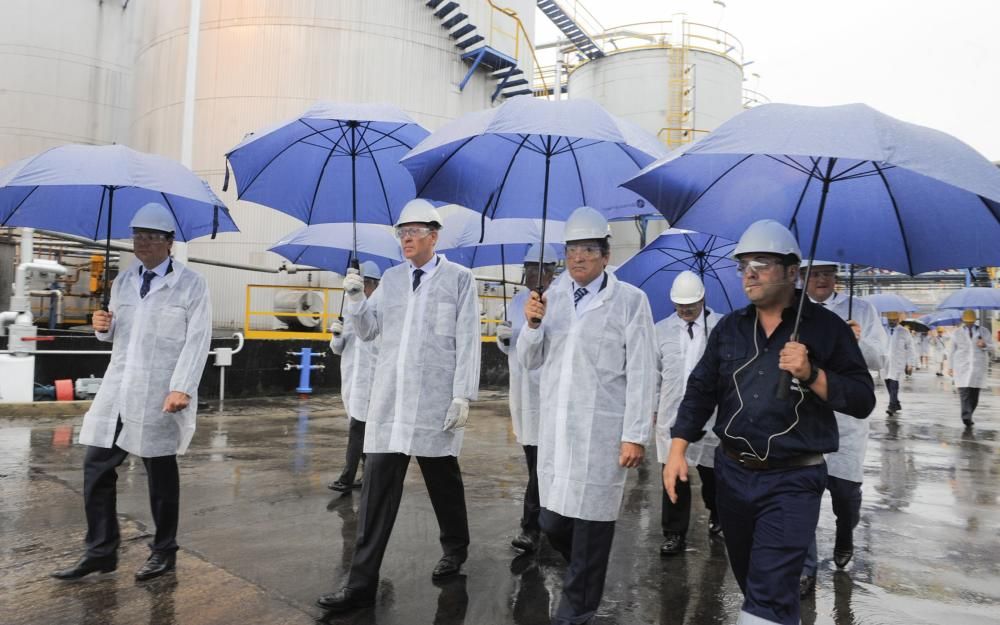 Visita del presidente del Principado a Química del Nalón