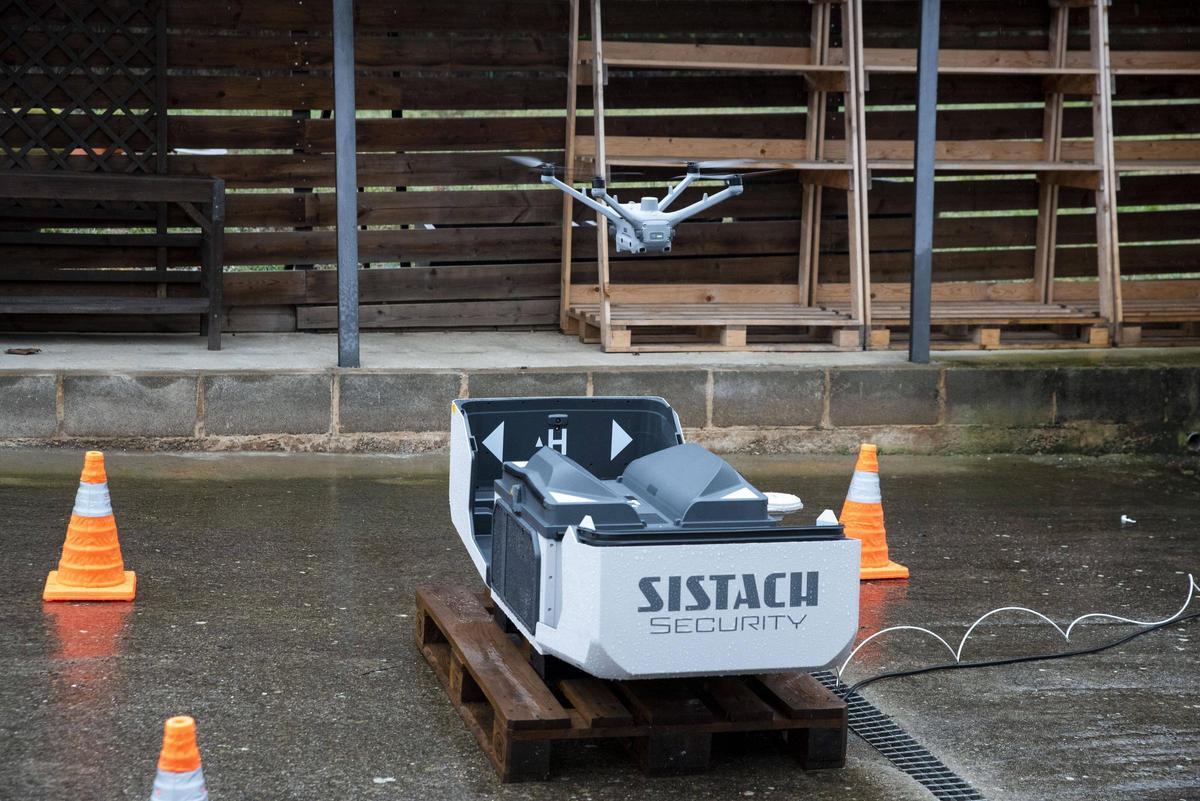 El dron que han fet volar en directe durant la demostració