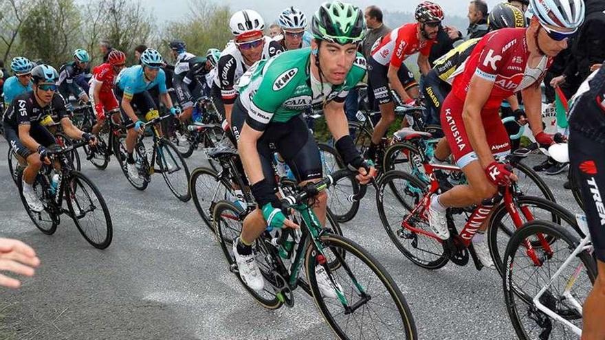 Jaime Rosón volvió a entrar en el pelotón cabecero de la ronda vasca.