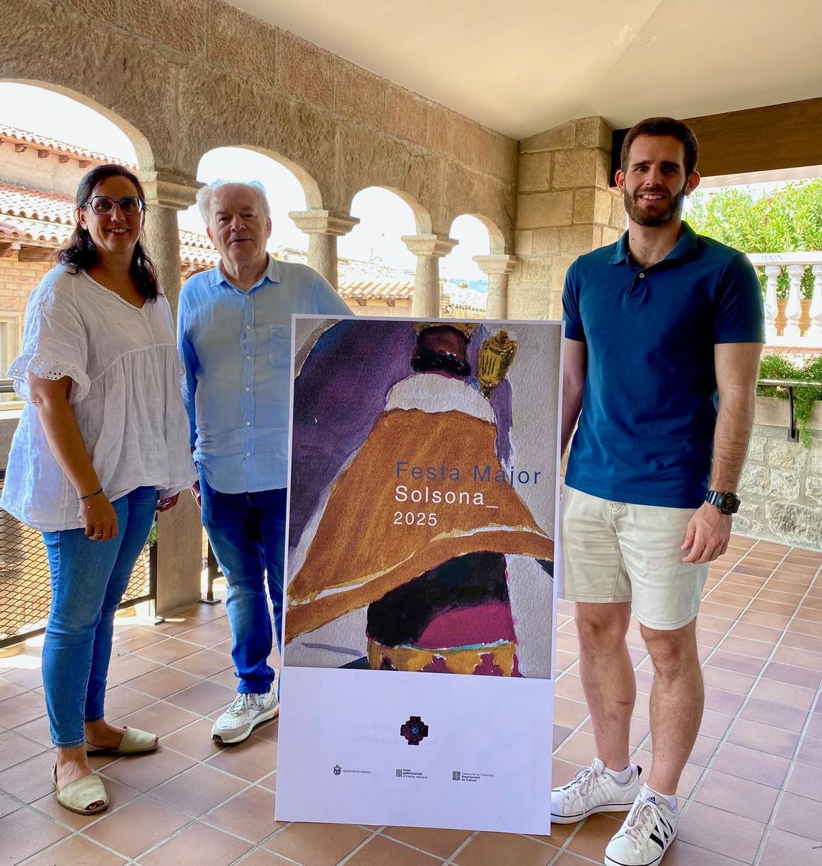 La presentació d'un cartell de la Festa Major