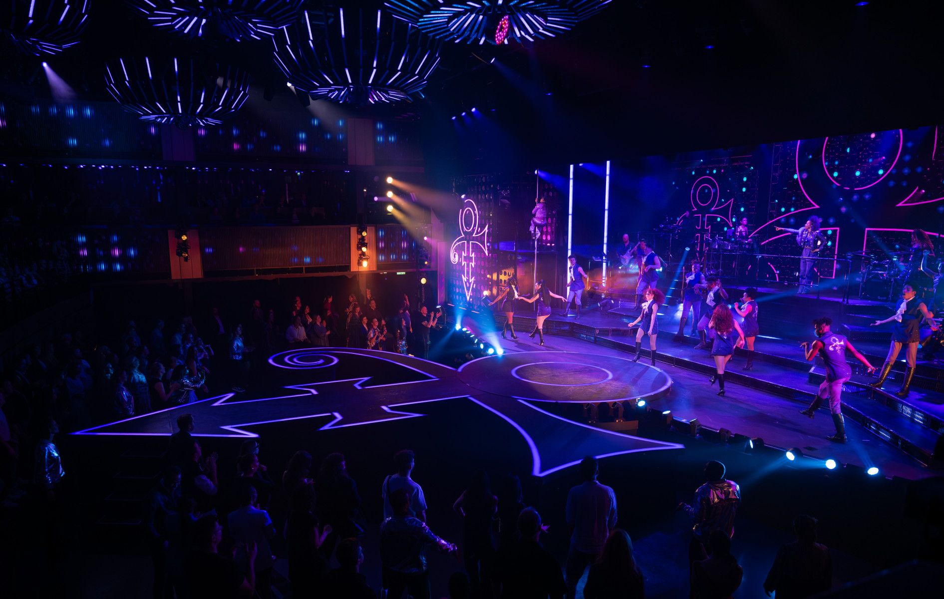 Así se ve el espectáculo de Prince del Norwegian Aqua.