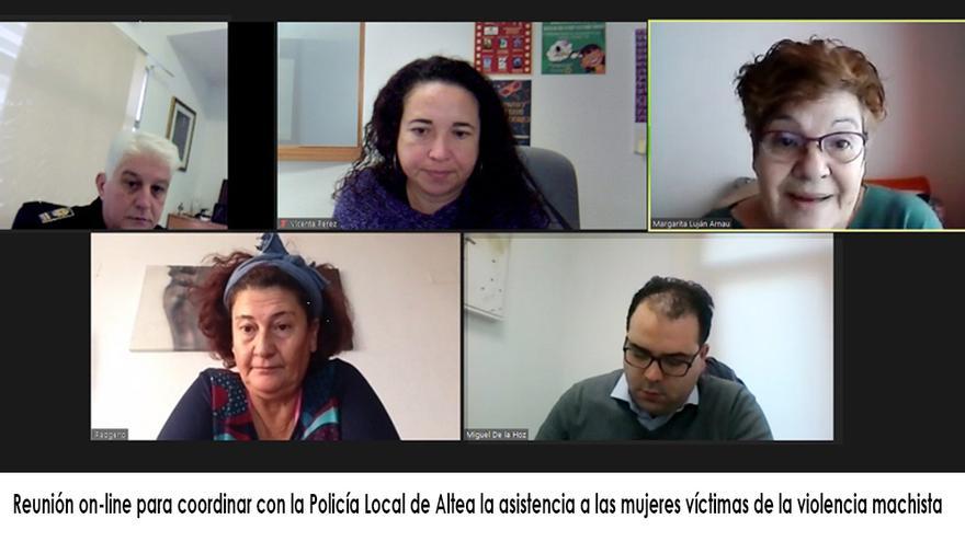 Reunion On-line de coordinación y asistencia a mujeres víctimas violencia machista