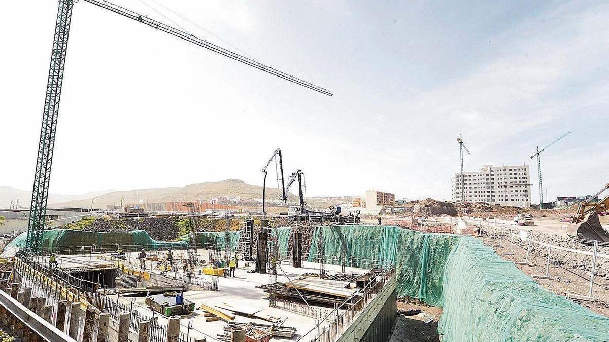Viviendas en construcción en Tamaraceite