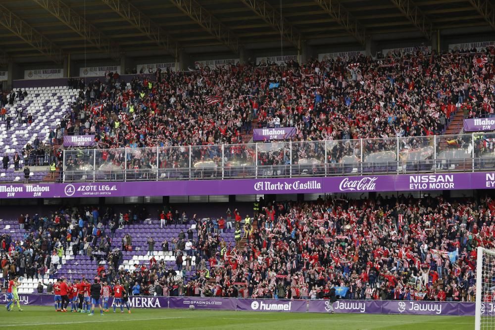 Así apoya La Mareona al Sporting en el José Zorrilla