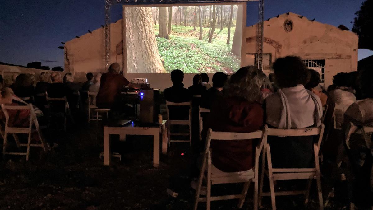 Un moment de la primera edició de la Mostra de Cinema de Natura de Manresa