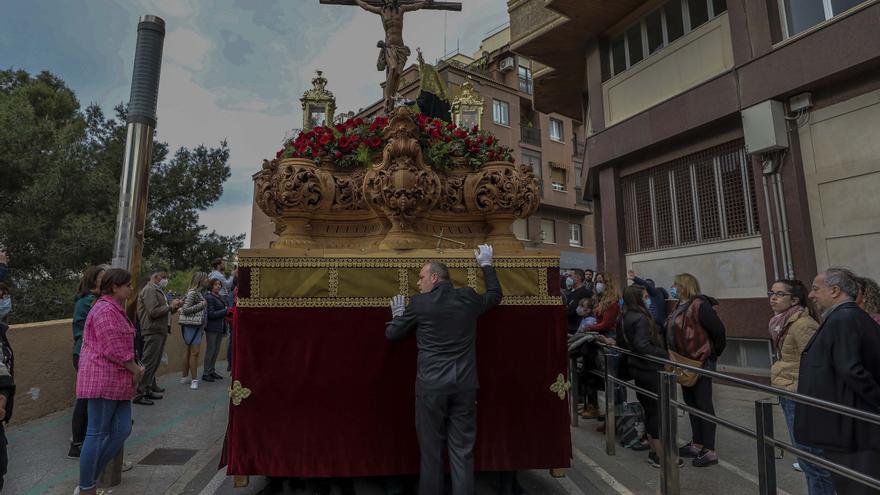 Las procesiones del Jueves Santo en Elche: La Oración del Huerto, Nuestra Señora de las Angustias y María Santísima de la Salud, La Flagelación y Gloria, El Silencio, Cristo de Zalamea