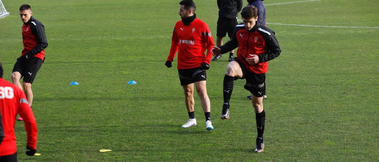 Entrenamiento del Sporting en Mareo.