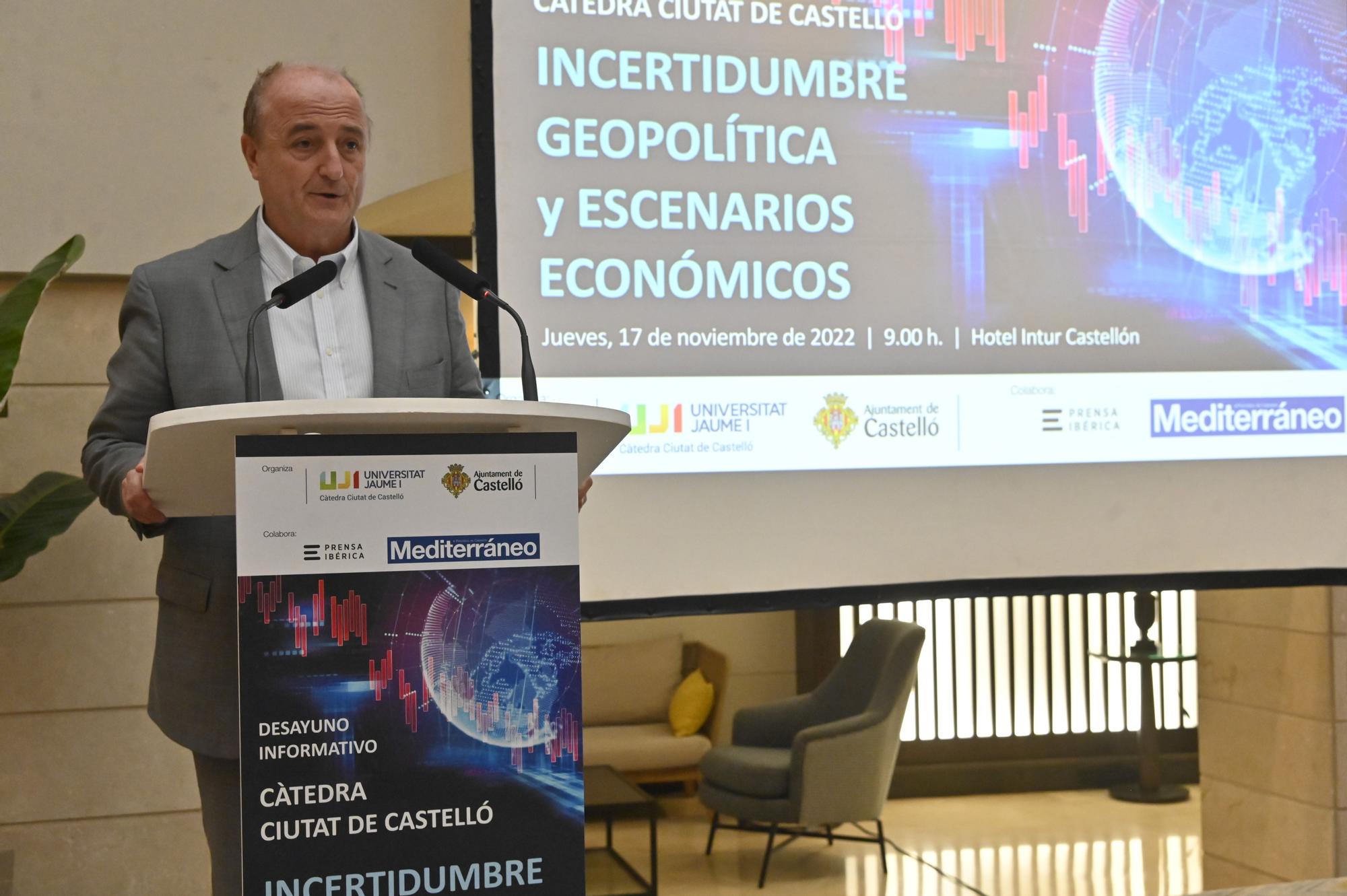 Desayuno informativo Càtedra Ciutat de Castelló: 'Incertidumbre geopolítica y escenarios económicos'