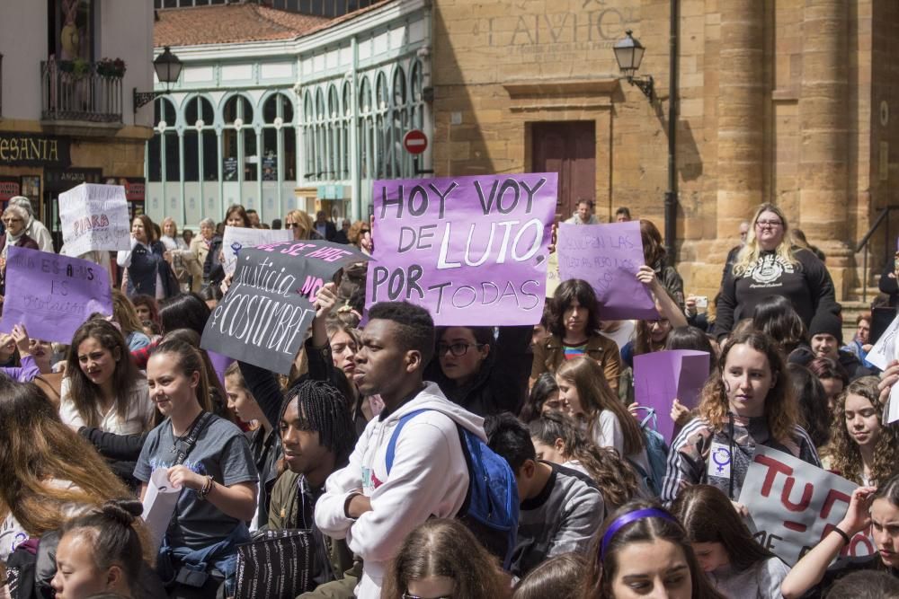 Manifestación en Oviedo.