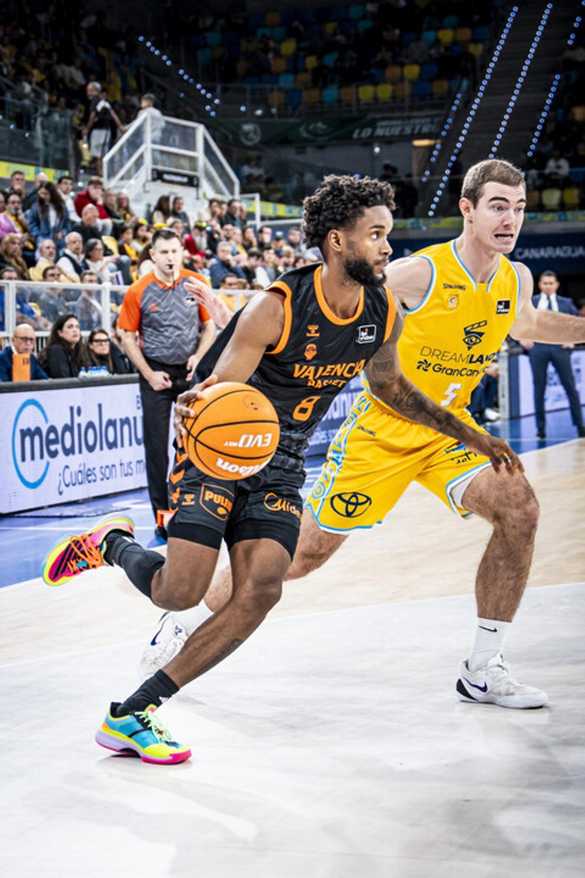 Jean Montero, el máximo anotador del Valencia Basket ante el Gran Canaria.