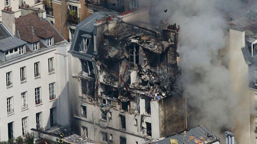 Imagen de la explosión en París.