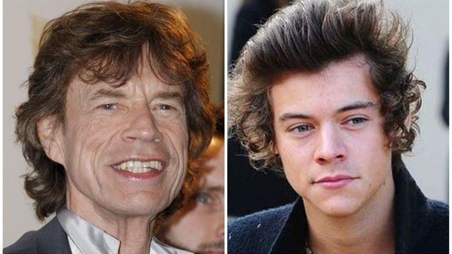 Harry Styles y Mick Jagger.