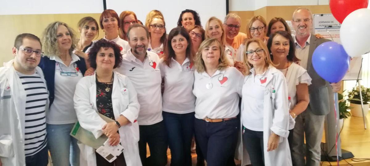 Miembros de la Comisión de Humanización del Hospital de Sant Joan