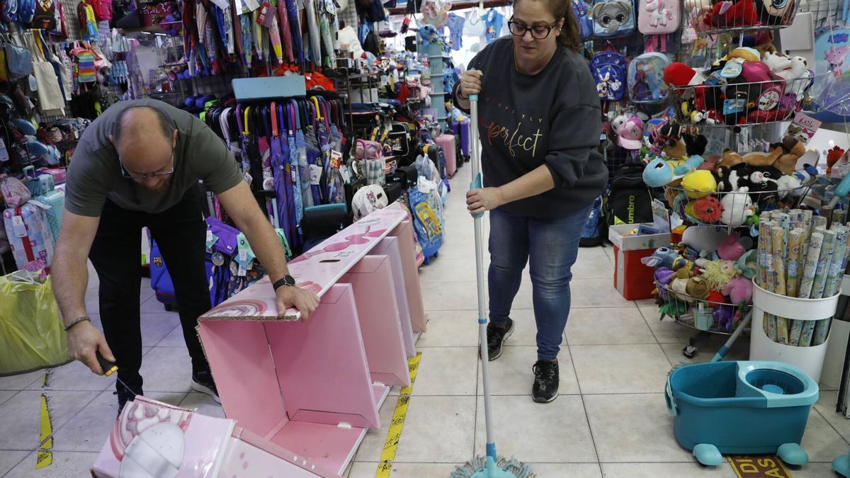 En imágenes: Así fue el día después de las inundaciones en Avilés
