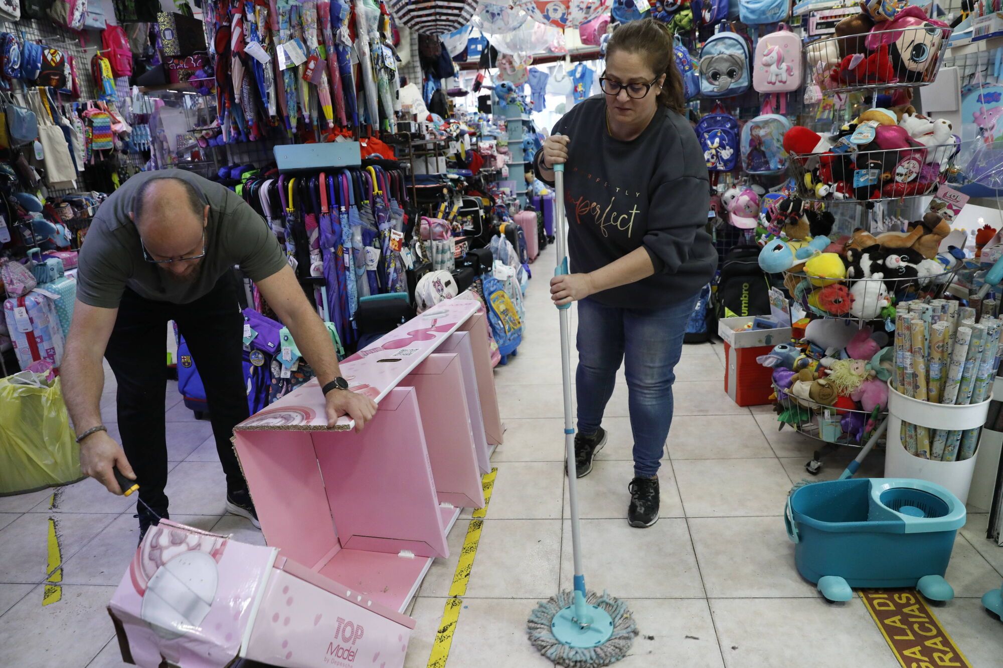 En imágenes: Así fue el día después de las inundaciones en Avilés