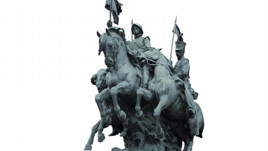 Monumento al regimiento 
Alcántara, de Mariano 
Benlliure, en la Academia de 
Caballería en Valladolid. 
.  vallisoletvm