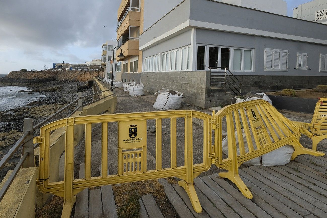 Estado de las obras del Paseo Marítimo de Salinetas, en Telde (Gran Canaria)