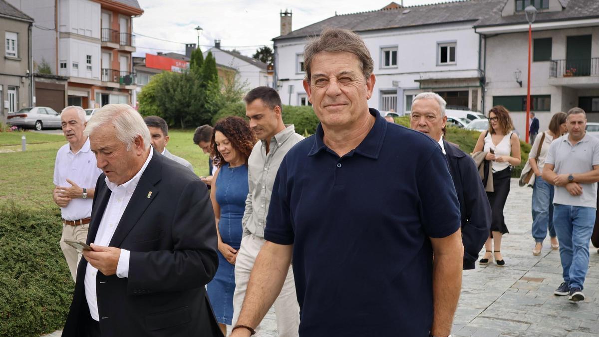José Ramón Gómez Besteiro, ayer, en la Festa do Emigrante de Pol