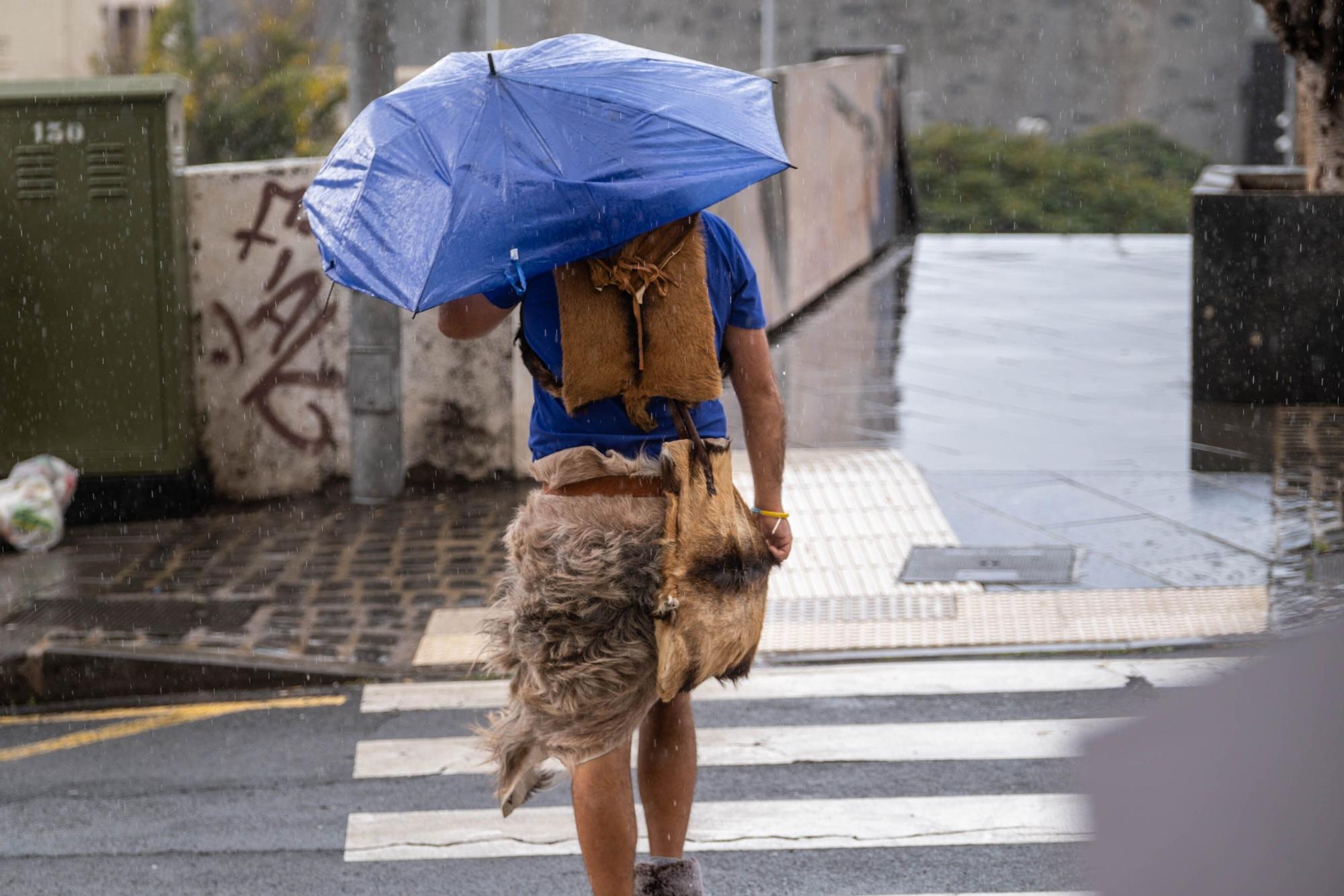 Jornada de lluvia en Tenerife.
