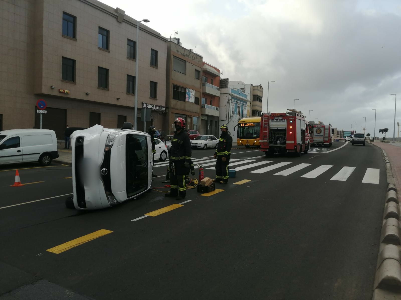 Accidente en la subida a El Lasso