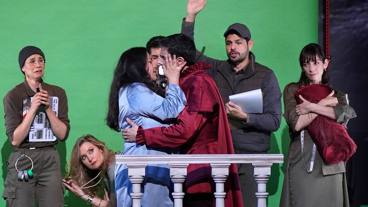 Escena de la ópera 'Tenorio', compuesta por Tomás Marco, estrenada en el Teatro Real de Madrid.