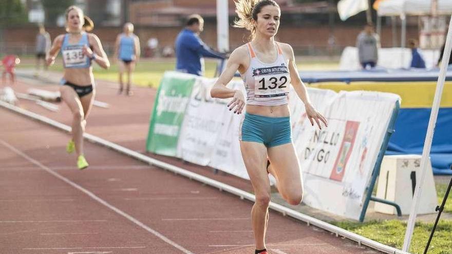 La vilagarciana finalizó en la posición número 25 de los 800 metros en Finlandia. // Cristina Graña