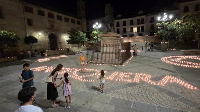 Espectáculo Rain of light en la Cuesta de San Judas.