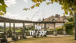 El tiempo en Tui: previsión meteorológica para hoy, jueves 11 de junio