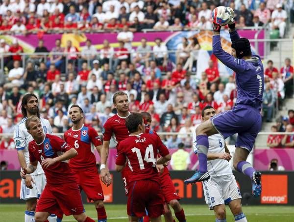 El partido Grecia 1 -República Checa 2, en imágenes