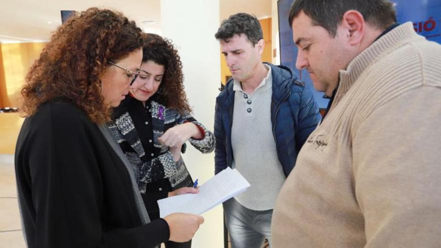 Cladera con Natalia Troya,  Manolo Galán y Pep Jaume.