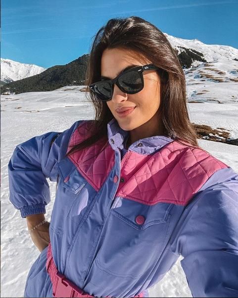 Marta Lozano en la nieve