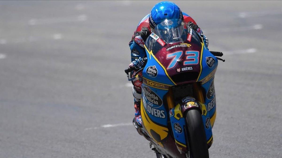 Márquez, acoplado en su Kalex