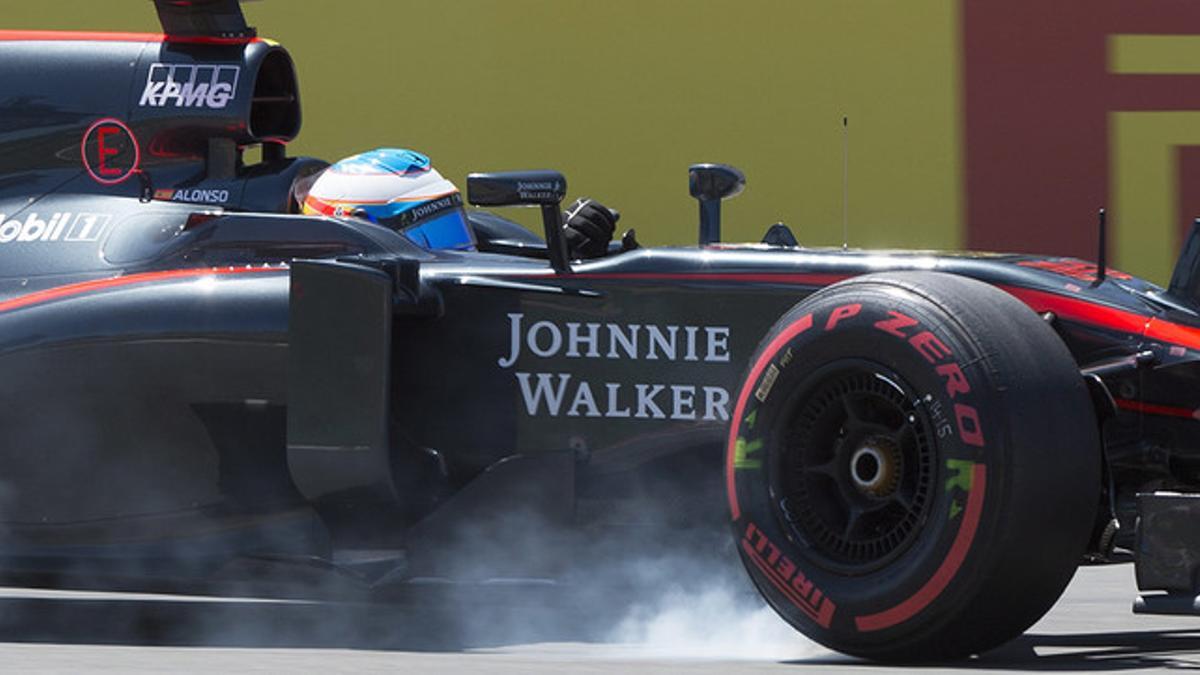 Fernando Alonso, durante los entrenamientos de clasificación en el GP de Canadá