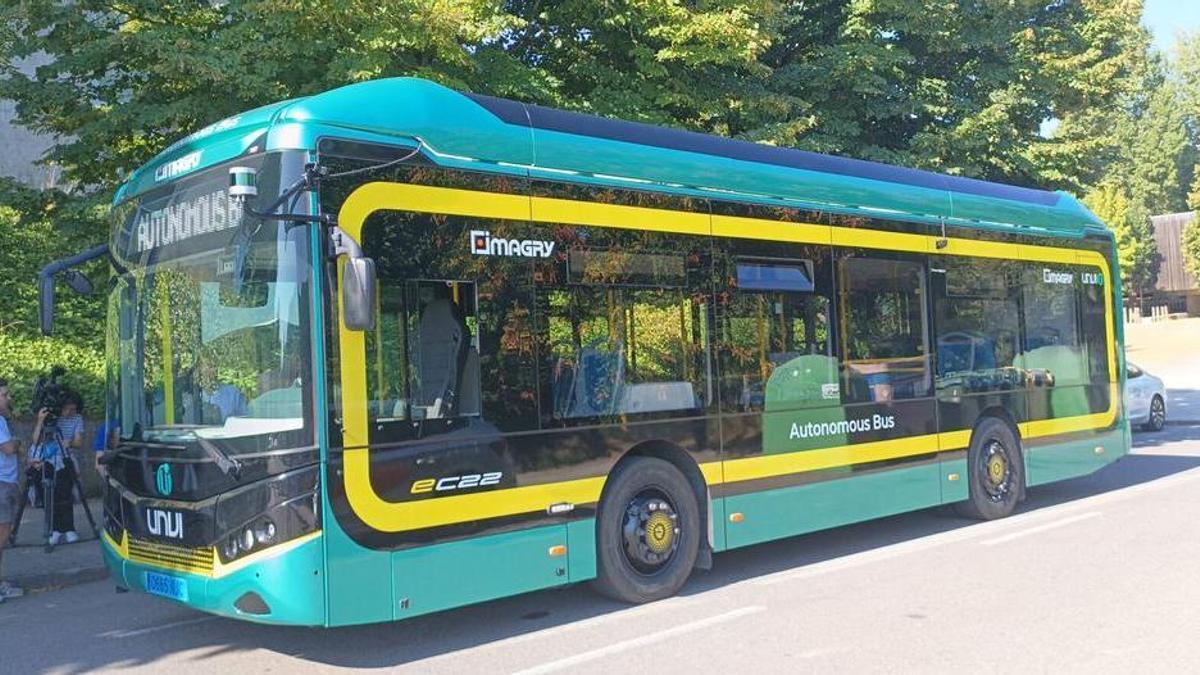El autobús autónomo y 100% eléctrico con el que UNVI