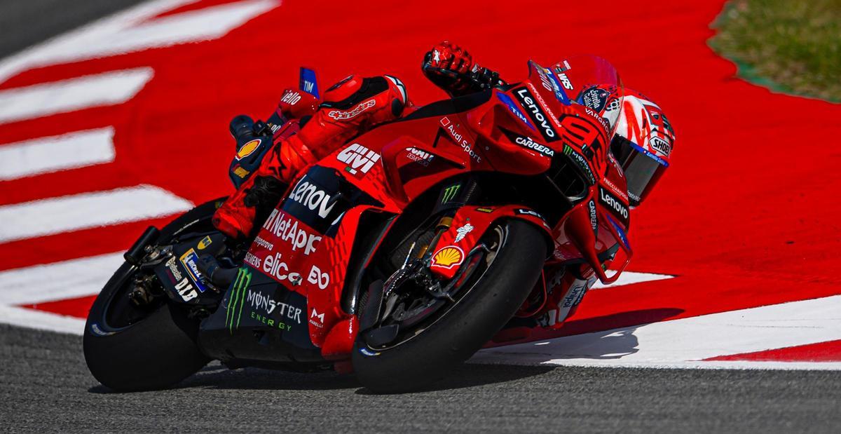 Marc Márquez (Ducati), de nuevo, primero en el primer día de Misano.