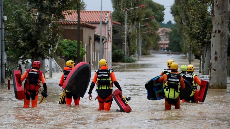 Inundaciones causadas por Leslie a su paso por el sur de Francia