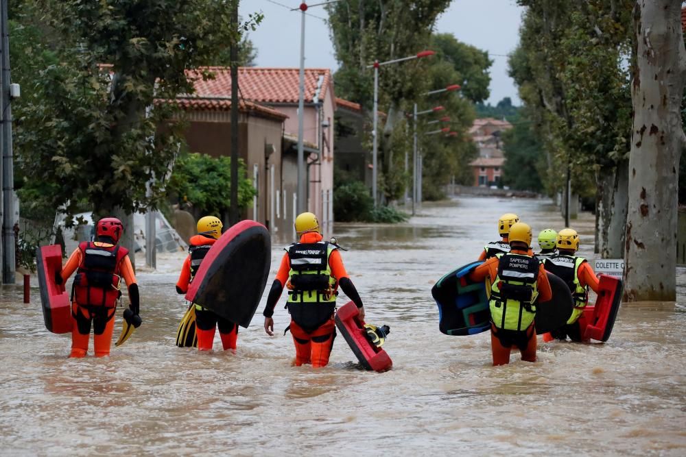 Inundaciones causadas por Leslie en Francia