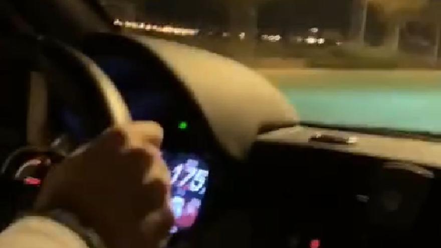 Se graba conduciendo a 180 km/h por la ronda de Castelló, limitada a 60 km/h