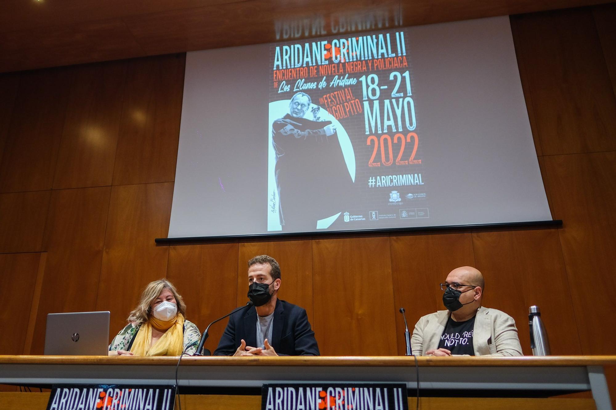 Presentación del encuentro de novela negra y policiaca 'Aridane Criminal'