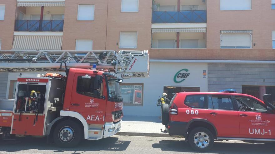 Desalojada la sede de CSIF en Córdoba a causa de un incendio