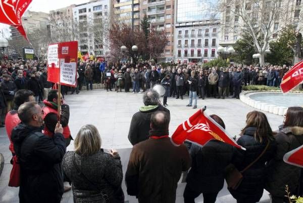 Fotogalería: Primera jornada de huelga en Caja3