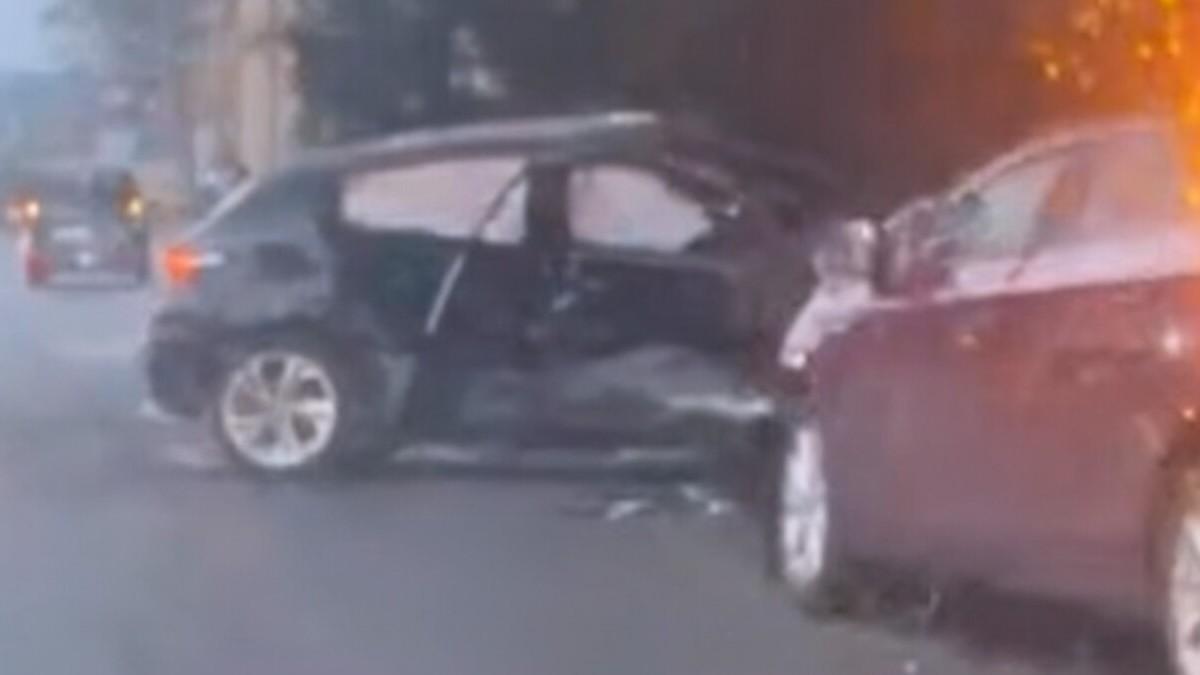 Imagen de la fuerte colisión de este lunes a la altura de Calefón