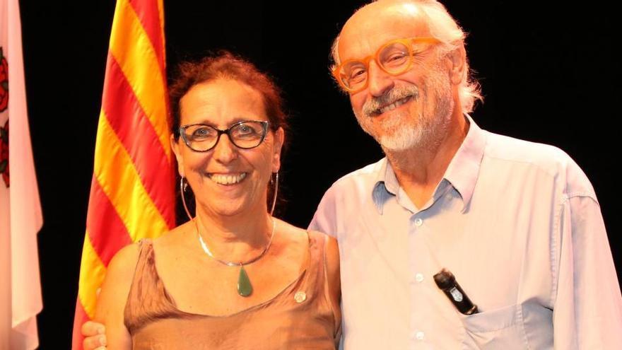 Cristina Barceló i Manel Pedreira amb la Dracma 2017.