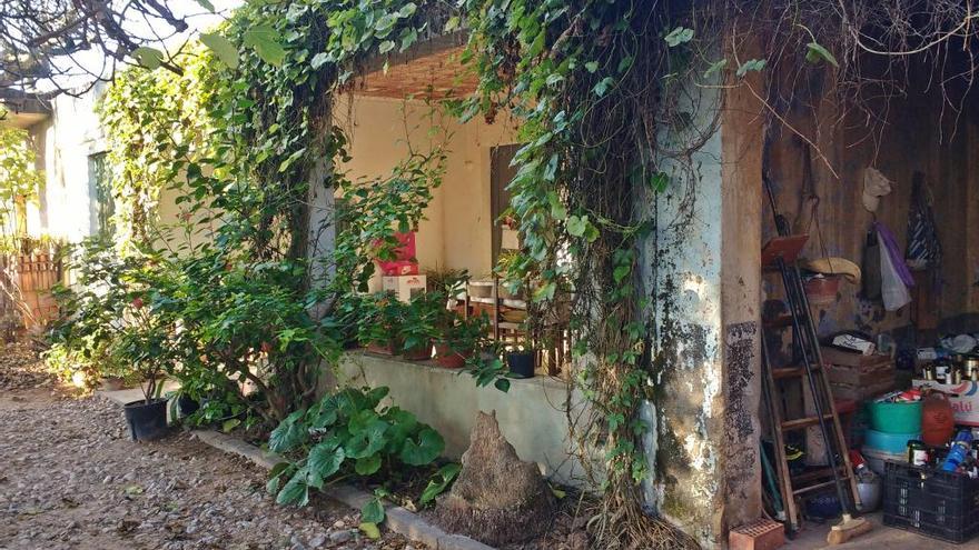 La caseta de campo donde tuvo lugar el suceso en Vinaròs.