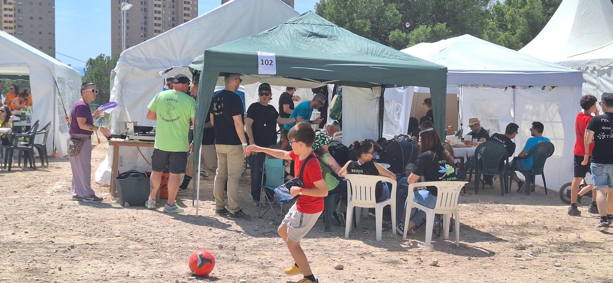 La Acampada de Penyes de Benidorm, en imágenes