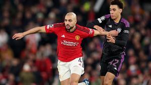 Sofyan Amrabat, en el Manchester United