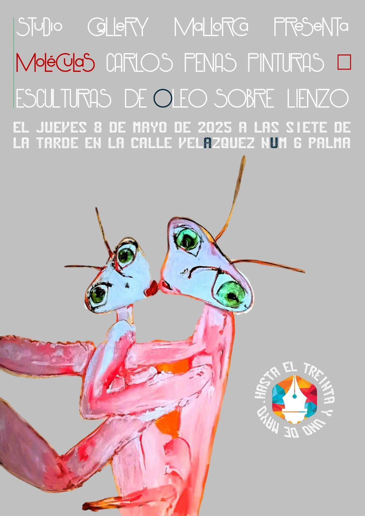 Cartel de la muestra de Carlos Penas