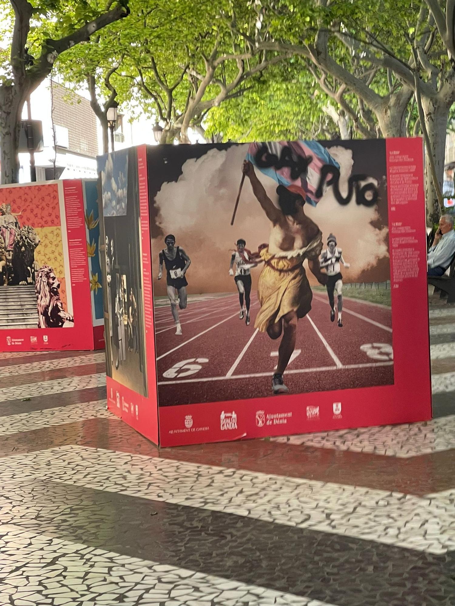 Ataque vandálico a la muestra LGTBI de Gandia