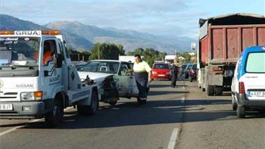 Accidente leve en la variante sur